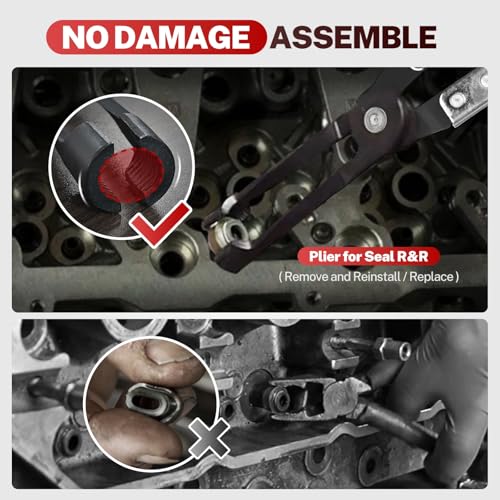 BILITOOLS 13PCS Valve Spring Compressor Tools, Valve Lapping/Grinding Tool - size: 13pcs