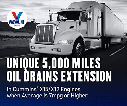 Valvoline Premium Blue Extreme SAE 5W-40 Full Synthetic Diesel Engine Oil 1 GA, Case of 3 - size: 1 GA, Case of 3, style: Synthetic