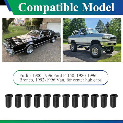 Wheel/Center Caps Insert fits 1980-1996 Ford F-150 & Bronco, 1992-1996 Van - style: 12 Pcs Inserts