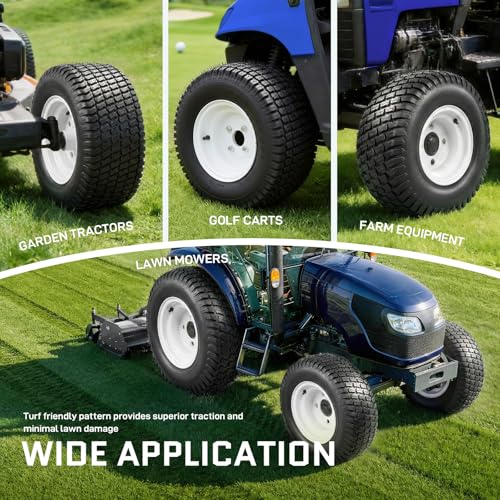 2 Pack 18x8.50-8 Lawn Mower Tires with Rim