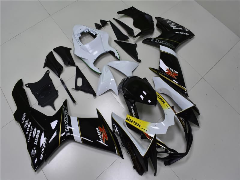 YTL Yellow white black Full Fairing Fit for Suzuki 2011-2026 GSXR 600/750 - color: 007 Yellow white black