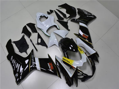 YTL Yellow white black Full Fairing Fit for Suzuki 2011-2026 GSXR 600/750 - color: 007 Yellow white black