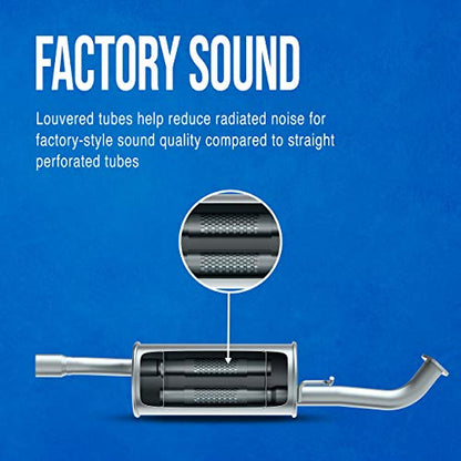 Walker SoundFX 18566 Direct Fit Exhaust Muffler 2.5" Inlet (ID) 2.5" Outlet (ID) for Dodge Dakota
