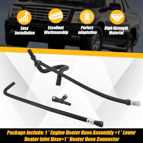 626-538 HAVC Heater Hose with Connector Kit Compatible with Tahoe 2000-2006