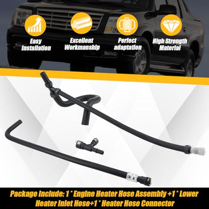 626-538 HAVC Heater Hose with Connector Kit Compatible with Tahoe 2000-2006