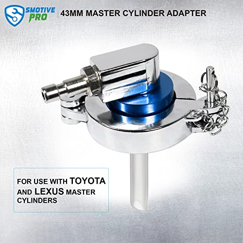 SMOTIVEPRO 43mm Brake Bleeder Adapter, Compatible with Toyota and Lexus - size: 43mm Master Cylinder Adapter