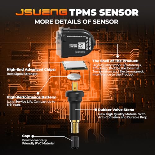 TPMS Sensor,315Mhz Tire Pressure Monitor System for GMC Silverado Chevy - size: 1 Piece - 13598772