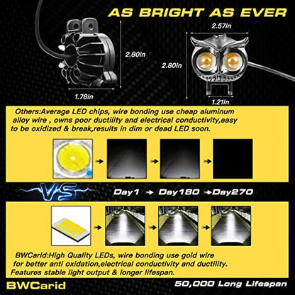 LED Pods Off Road Auxiliary Driving Fog Lights - size: Motorcycle LED Driving Lights (2-Pack)
