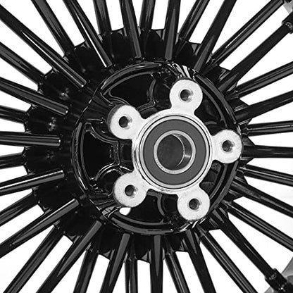 TOFR 16x5.5 Rear Fat King Spoke Wheel For Harley Touring Street Glide 09-25 - color: Gloss Black, size: Rear:16x5.5