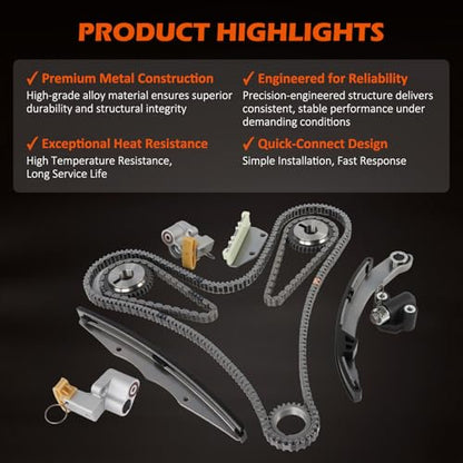 Timing Chain Kit Fit for 4.0L V6 Xterra Frontier Pathfinder 13028-ZK01C - color: For 05-2015 Xterra Frontier 12-15 NV1500/2500/3500