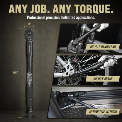 1/4 Torque Wrench 20-200 in-lb, Inch Pound Click Torque Wrench - size: 1/4"DR. 20~200 in-lb