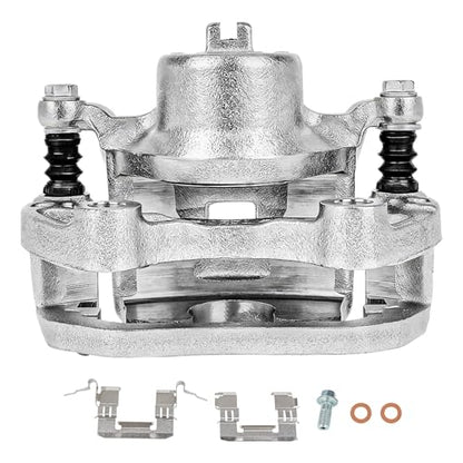 SCITOO Front Right Disc Brake Caliper With Bracket 19B2691 Silver - size: Front Passenger[19B2691]