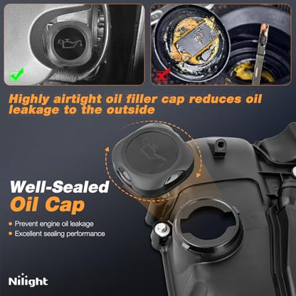 Nilight N55 Engine Valve Cover for BMW, Replace# 11127570292 E346-AS - size: for N55 BMW X5 X3 335i 535i 640i | 11127570292