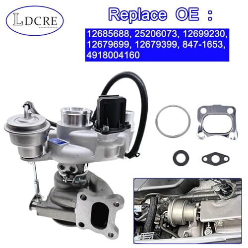 12685688 Turbo Turbocharger Compatible with Chevy Equinox 2018-2022, Compatible with GMC Terrain 2018-2022, Replaces 25206073 12699230 12685688 12679699 847-1653 4918004160 12679399