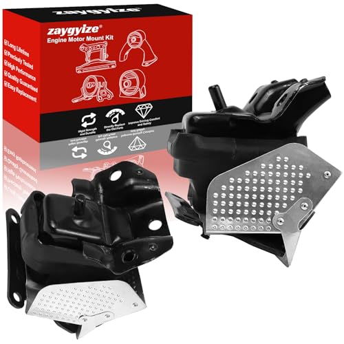 2Pcs Engine Motor Mount Kit with Heat Shield Right Left Engine Trans Mount - size: 2007-2013 for Chevrolet Avalanche V8 5.3L