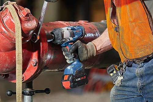 BOSCH GDS18V-740CB14 PROFACTOR™ 18V Connected 1/2 In. Impact Wrench Kit with Friction Ring and (1) CORE18V 8 Ah High Power Battery - style: w/ 18V 8 Ah Battery & Bluetooth Connectivity