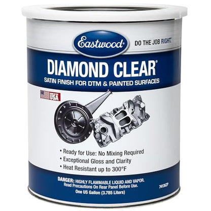 Eastwood Diamond Clear Satin DTM Direct to Metal and Painted Surfaces Paint Gallon - style: Satin Clear Gallon