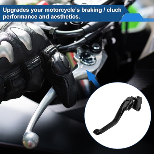 Short Brake Clutch Levers for Kawasaki Z900 2025 Solid Black