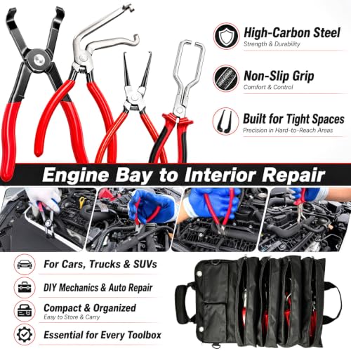 15PCS Automotive Electrical Disconnect Pliers Kit