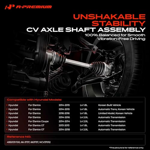 A-Premium Front Right Passenger Side CV Axle Shaft Assembly - style: Front Passenger Side