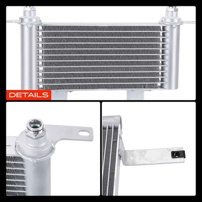 A-Premium Transmission Oil Cooler Compatible with Chevrolet, GMC, Cadillac