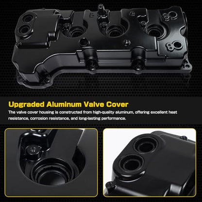 Upgrade Aluminum Engine Valve Cover kit Compatible with Ford F-150 Expedition 2013-2017 Transit 150 250 350 2015-2022 Lincoln Navigator 2015-2017 Replacement for BL3Z-6582-H DL3Z-6582-C Left & Right