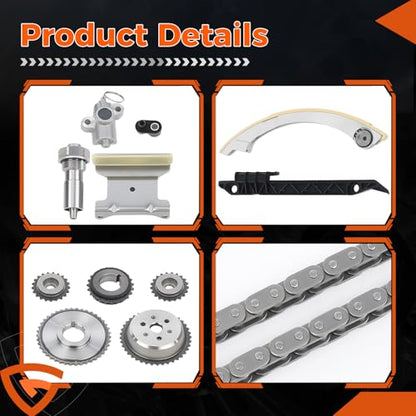 Timing Chain Kit 94201S for Chevy GMC Buick Pontiac Saab Saturn 2.0 2.2L - size: C6209S