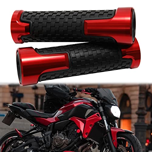 JMTBNO Universal 7/8" 22MM Motorcycle Hand Grips Motorcycle Handlebar Black - color: Red, size: Motorcycle Grip