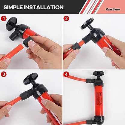 Multi-Use Siphon Pump Fluid Transfer Pump, Siphon Fuel Transfer Pump Kit for Gas Oil and Liquids