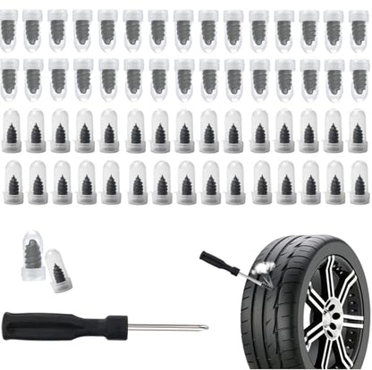 60PCS Tire Repair Rubber Nail Kit with 2 Sizes - color: 60PCS