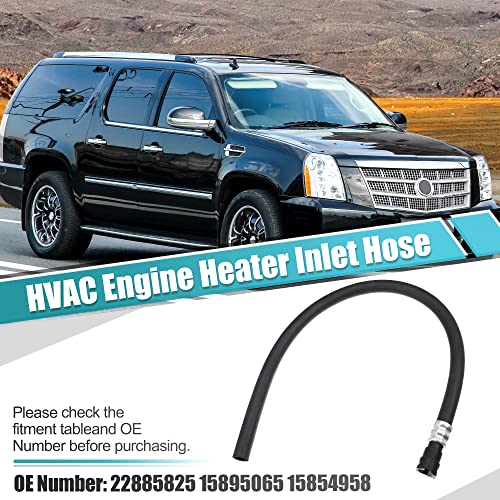 X AUTOHAUX HVAC Engine Heater Inlet Hose Assembly 22885825 15895065 15854958 for Cadillac Escalade ESV EXT for Chevrolet Suburban Tahoe for GMC Yukon 2007-2014 Heater Core Supply Hose