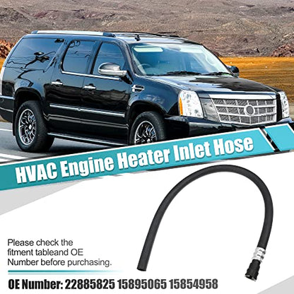 X AUTOHAUX HVAC Engine Heater Inlet Hose Assembly 22885825 15895065 15854958 for Cadillac Escalade ESV EXT for Chevrolet Suburban Tahoe for GMC Yukon 2007-2014 Heater Core Supply Hose