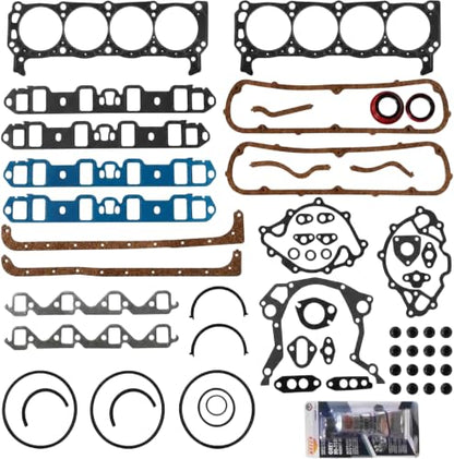 Full Engine Gasket Set w/Seal Silicone for Ford,Mercury,Lincoln - color: 260-1125,ks2328,F302-4