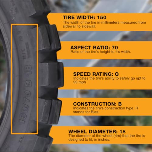Continental TKC 80 150/70B18 M/C 70Q TL Twinduro Rear Motorcycle Tire - size: 150/70B18