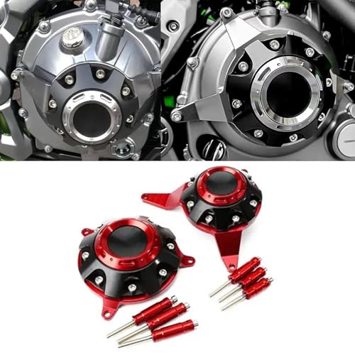 for Z900 Z900S z900 z900s 2026 2025 2024 2023-2017 New Accessories Motorcycle Anti-Fall Protection Engine Protective Cover Fairing Plate Slider Anti-Collision Pad (red) - color: red