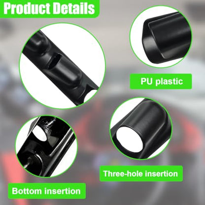 Craedli Black Triple Pillar Gauge Pod Holder, 52mm 3 Hole Car A-Pillar Digital Meter Gauge Mounting Bracket, Automotive Interior Modification Accessories for Most Vehicles (Black)