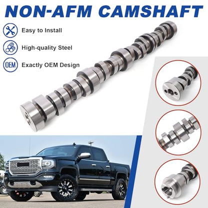 L83 5.3L NON-AFM DOD Camshaft Kit Fit for 2014-2018 Chevrolet Silverado Suburban Tahoe GMC Sierra Yukon Gen V, With Oil Pump, Water Pump, Timing Chain, Replace #12686433 AW637 CS26744 - color: L83 5.3L NON AFM Camshaft Complete Kit