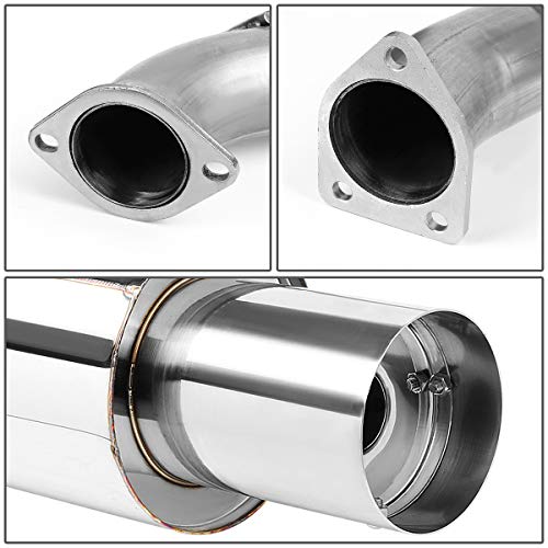 Auto Dynasty 4" Round Catback Exhaust Tip System For 2000-2005 Mitsubishi