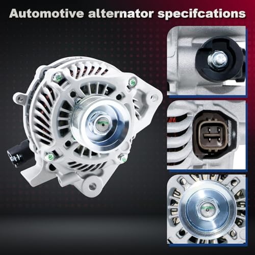 BDELI Alternator 11176N fit for 1.8L L4 2006-2011 Honda Civic, 80A 12V - size: 11176N