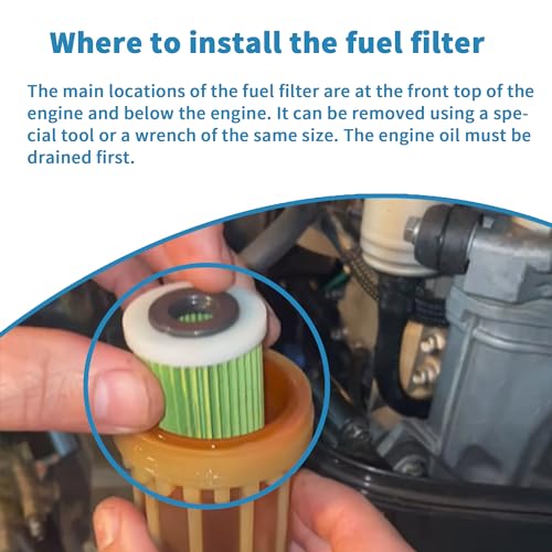 6P3-WS24A-01-00 15412-93J10 Outboard Engine Mounted Fuel Filter - style: 2PCS
