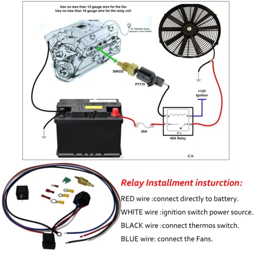Aluminum Radiator + Shroud Fan + Relay Compatible with 2005-2018 Nissan Frontier Xterra Pathfinder 4.0L V6 2006 2007 2008 2009 2010 2011 2012 2013 2014 2015 2016 2017 Radiator