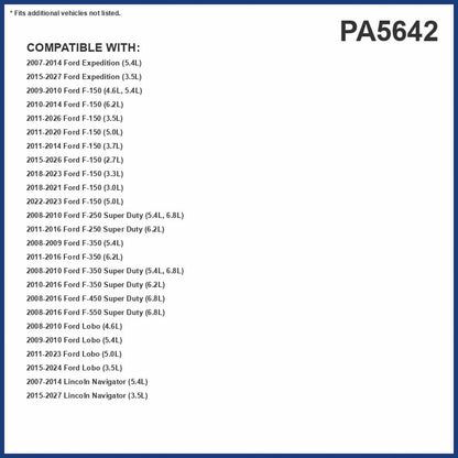 PG PA5642 Engine Air Filter | Fits 2011-2026 Ford F-150 3.5L, 5.0L; 2011-2016 F-250 Super Duty, F-350 6.2L; 2007-2014 Expedition, Lincoln Navigator 5.4L