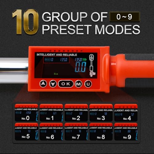 Hairich 3/8 torque wrench digital, Electric Torque Wrench 5-100FT-LB