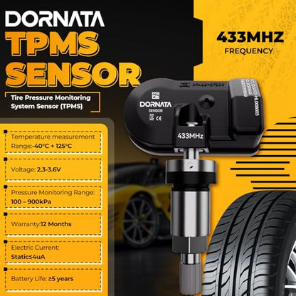 TPMS Sensor,Pre-Programmed Chrysler Jeep Dodge Tire Pressure Monitor System - size: 1Pcs