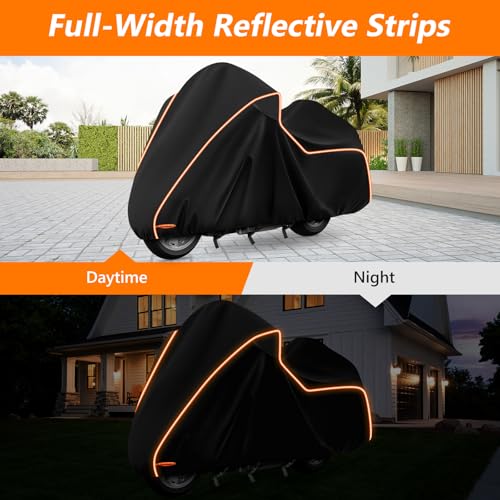 Motorcycle Cover for Honda Gold Wing GL1800 Tour 2001-2025 with Top Box - size: for Honda GL1800/Gold Wing