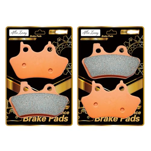 Motorcycle Aftermarket part Front Rear Brake Pads compatible with/for Harley FXST/FXSTi Softail Standard FXSTC Softail Custom 2006 2007 FXSTB/FXSTBi Night Train 2000-2005 FA400F FA400R