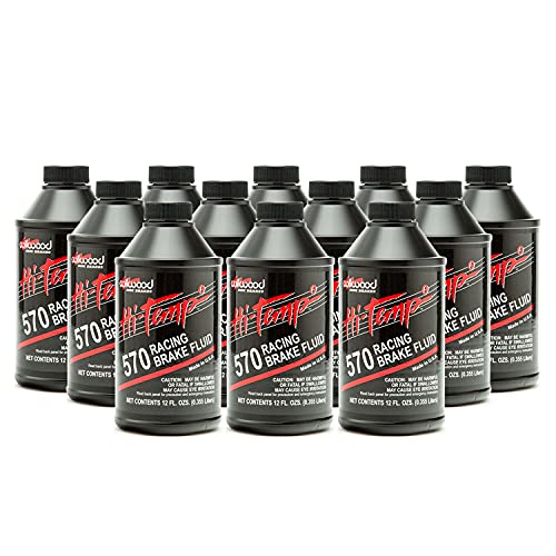 Wilwood 290-0632: Brake Fluid, DOT 3, Hi-Temp, 570 Degrees Fahrenheit, 12 Fluid oz. Bottle, Each (12, 12 oz Bottles) - size: 12, 12 oz Bottles