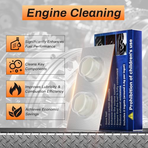 Catalytic Converter Cleaner Auto Parts Engine, Exhaust System Pipe Carbon Removal Cleaner Treatment Additive Oil, Fuel System Treatment Oil Additive for Gas and Diesel Car Upgraded (2 Pack)