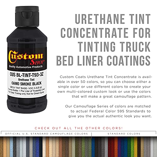 Custom Coat 3 Ounce, Camo Smoke Black, Bedliner Tint Concentrate - color: Camo Smoke Black, size: 3-Ounce (Pack of 1)
