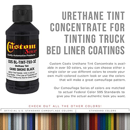 Custom Coat 3 Ounce, Camo Smoke Black, Bedliner Tint Concentrate - color: Camo Smoke Black, size: 3-Ounce (Pack of 1)